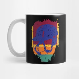 Sri Lanka Cricket Player Batsman Helmet Design Mug